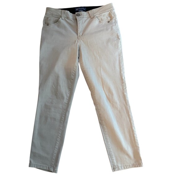 Tory Burch Pants - Democracy Absolution Pants Womens Petite 10P Beige Khaki Straight Leg